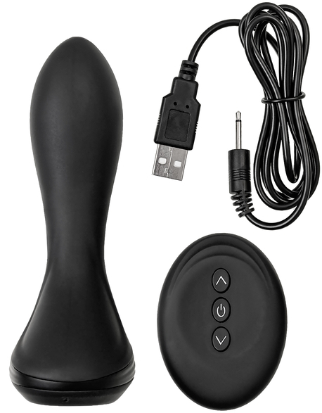 Изображение TOYFA Basic Силиконовая раздувающаяся анальная вибровтулка Popo Pleasure Phoeni 14 см
