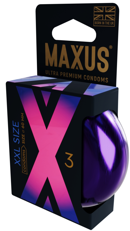 Изображение Maxus Презервативы в металлическом кейсе Maxus №3 XXL увеличенного размера