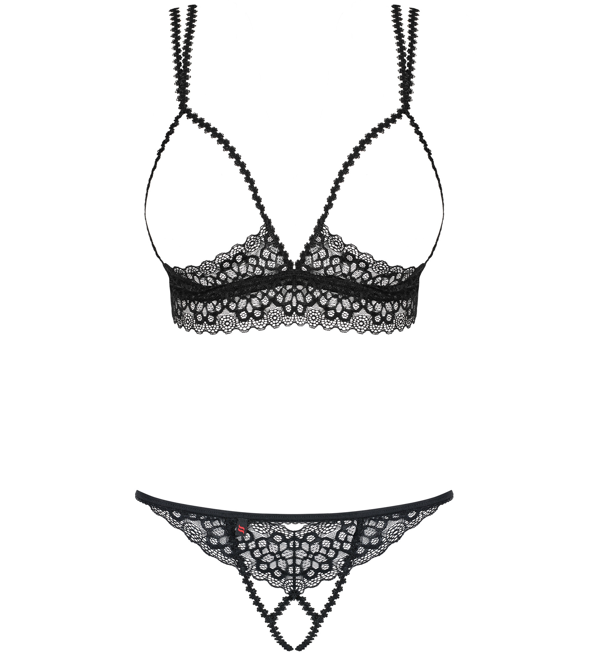 Изображение Obsessive, Польша Открытый кружевной комплект Liferia L/XL