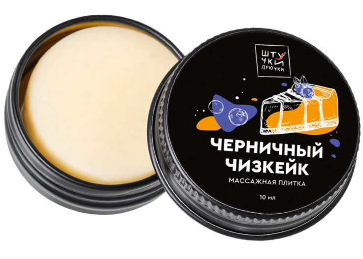 Изображение Штучки-дрючки, Россия Массажная плитка Черничный Чизкейк Штучки-Дрючки 10 гр