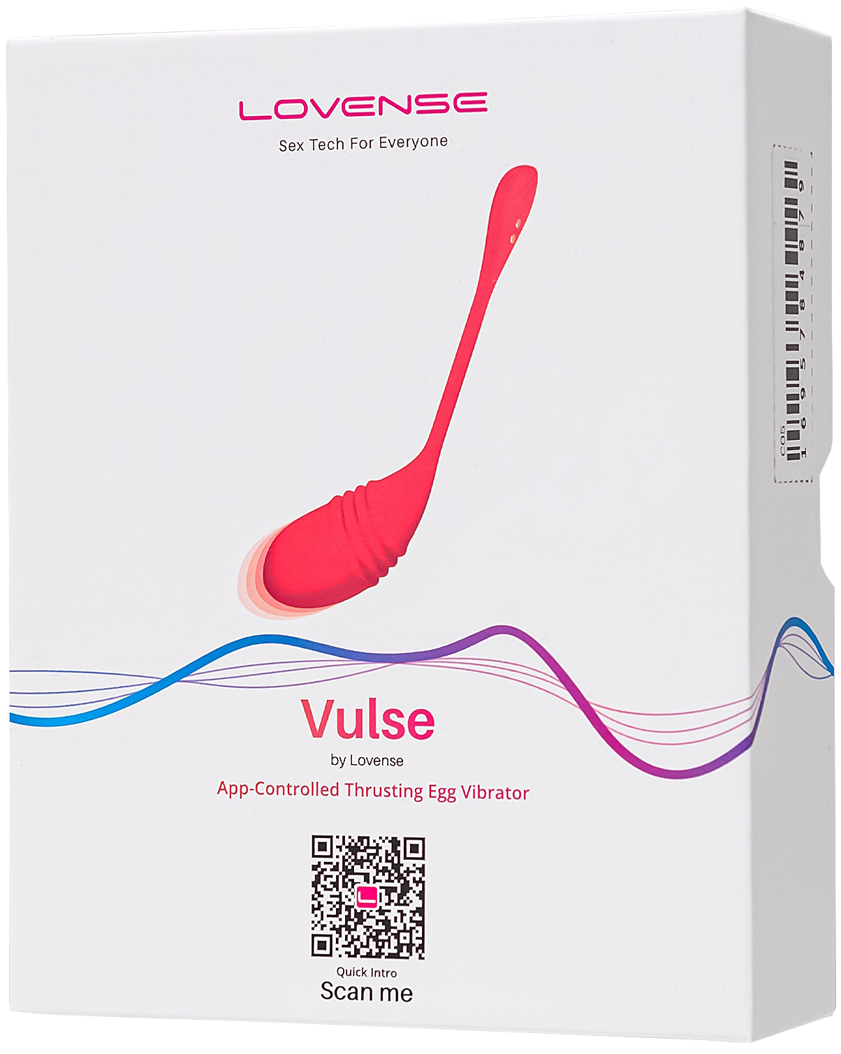 Lovense, США Рельефное смарт-виброяйцо с фрикционными движениями Lovense Vulse — купить в Минске Изображение Lovense, США Рельефное смарт-виброяйцо с фрикционными движениями Lovense Vulse