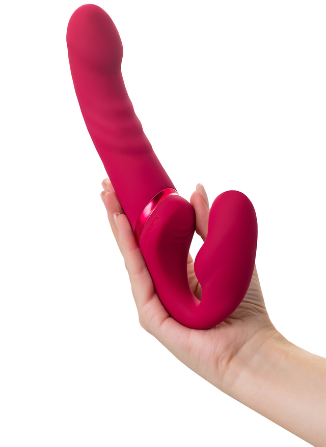 Фото Lovense, США Гибкий безремневой смарт-страпон Lovense Lapis 23 см
