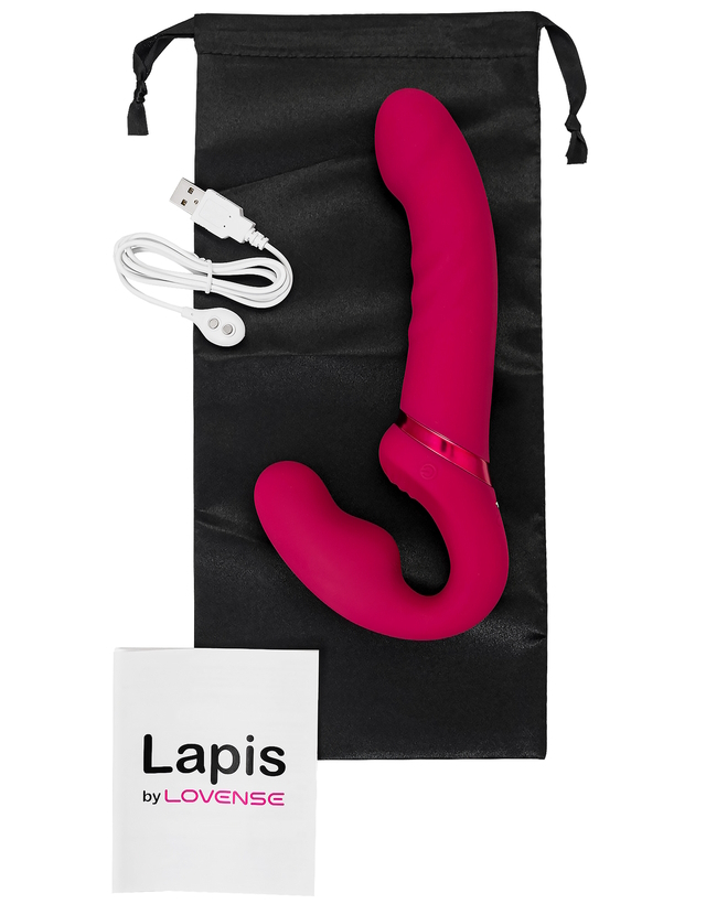 Фото Lovense, США Гибкий безремневой смарт-страпон Lovense Lapis 23 см