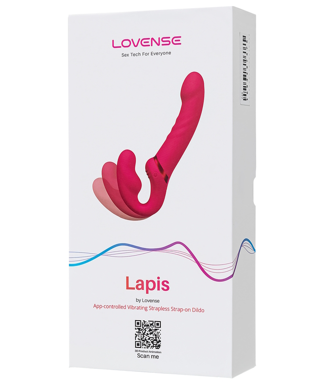 Фото Lovense, США Гибкий безремневой смарт-страпон Lovense Lapis 23 см