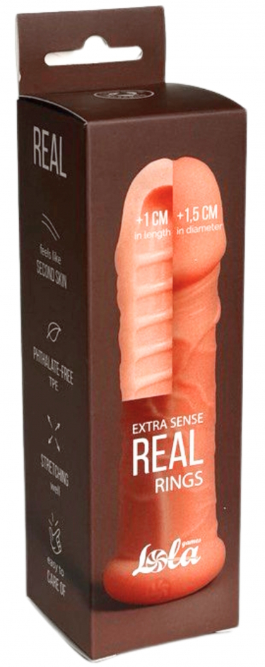 Изображение Lola Toys, Россия Реалистичная насадка на пенис Real Extra Sense Rings