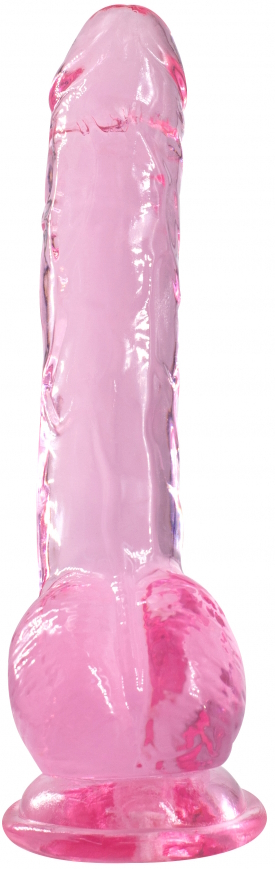 Lola Toys, Россия Прозрачный фаллос с мошонкой Intergalactic Luminous Pink 20 см — купить в Минске Фото Lola Toys, Россия Прозрачный фаллос с мошонкой Intergalactic Luminous Pink 20 см