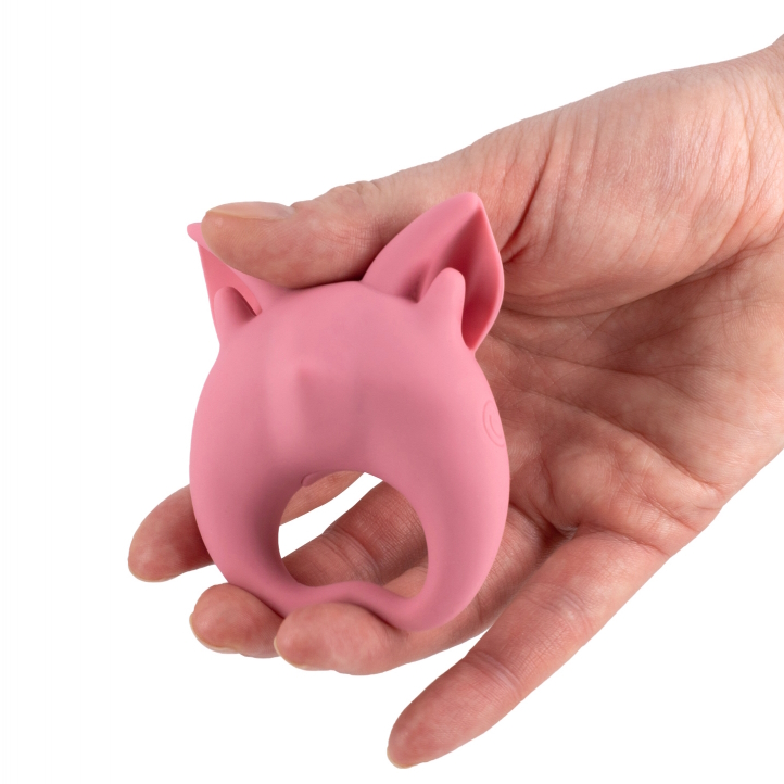 Фото Lola Toys, Россия Перезаряжаемое кольцо для клиторальной стимуляции Mimi Animals Kitten Kiki Pink