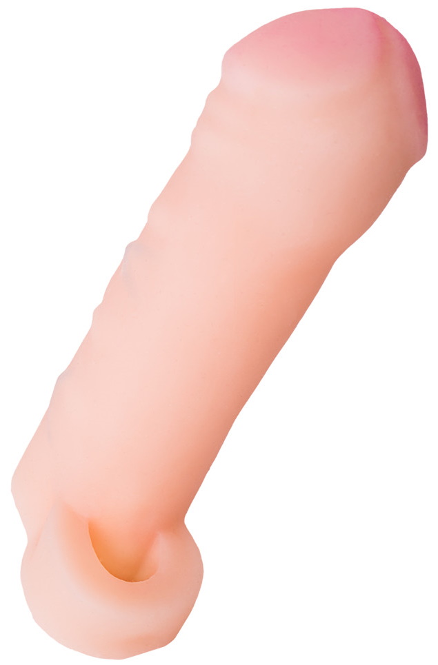 Изображение XLover by TOYFA Увеличивающая насадка на пенис с кольцом для мошонки Toyfa Xlover + 3 см