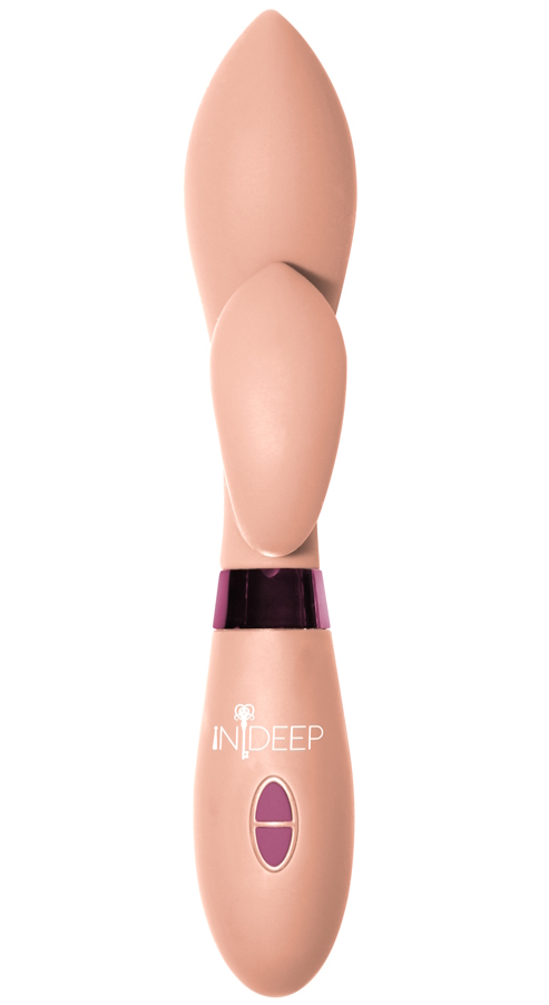 Изображение Lola Toys, Россия Вибратор с клиторальным стимулятором Indeep Gina Beige