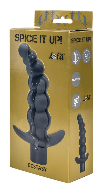 Изображение Lola Toys, Россия Анальная елочка Ecstasy Dark Grey