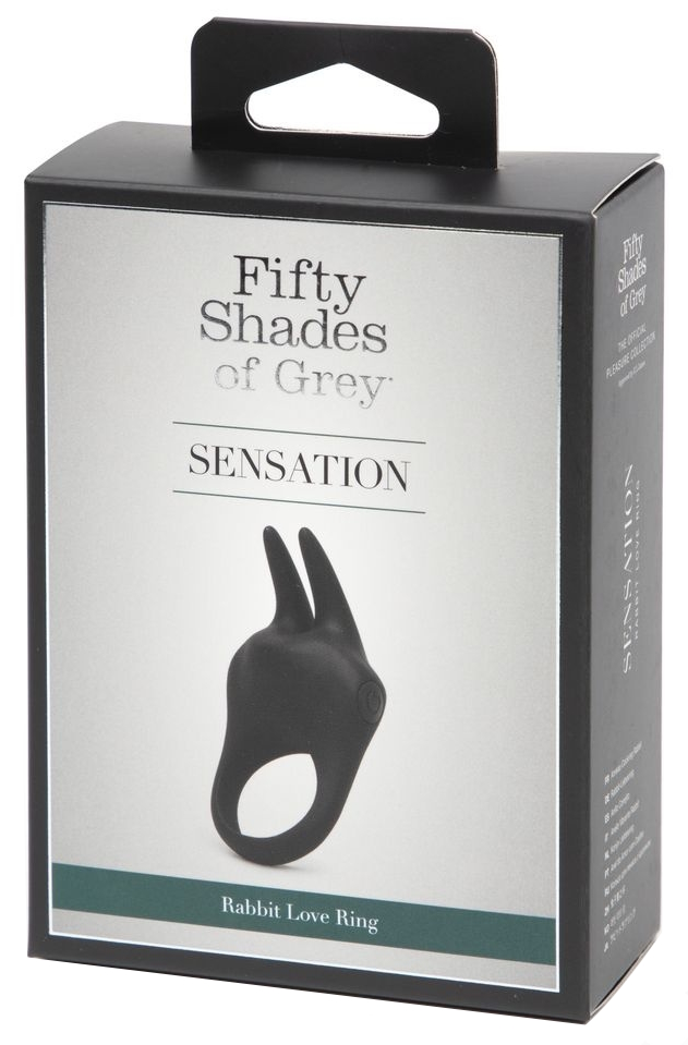 Изображение Fifty Shades of Grey, Великобритания Эрекционное виброкольцо Fifty Shades of Grey Sensation с клиторальным стимулятором черное