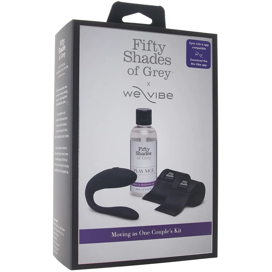 Фото Fifty Shades of Grey, Великобритания Набор для пар Moving As One Fifty Shades of Grey со смарт-вибратором для пар We-Vibe Sync Lite