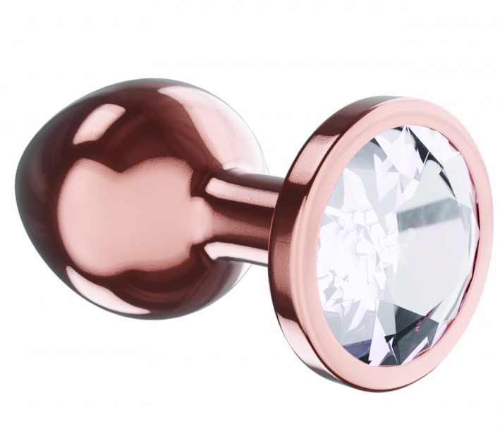 Изображение Lola Toys, Россия Анальная пробка Diamond Moonstone Shine S розовое золото