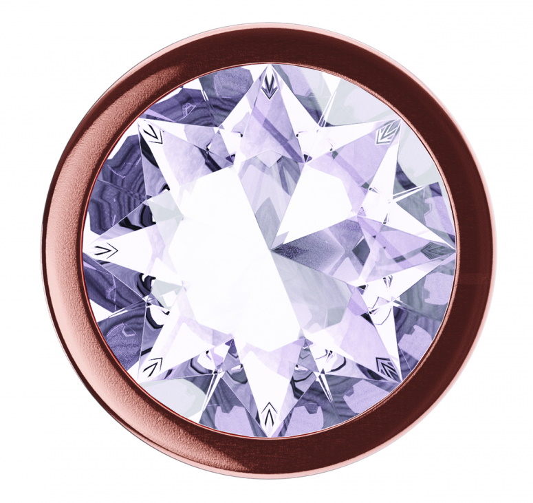 Изображение Lola Toys, Россия Анальная пробка Diamond Moonstone Shine S розовое золото