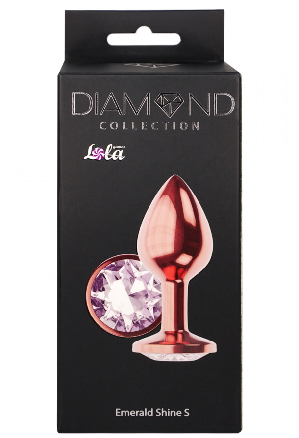 Изображение Lola Toys, Россия Анальная пробка Diamond Moonstone Shine S розовое золото