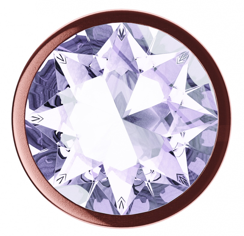Изображение Lola Toys, Россия Анальная пробка Diamond Moonstone Shine L розовое золото