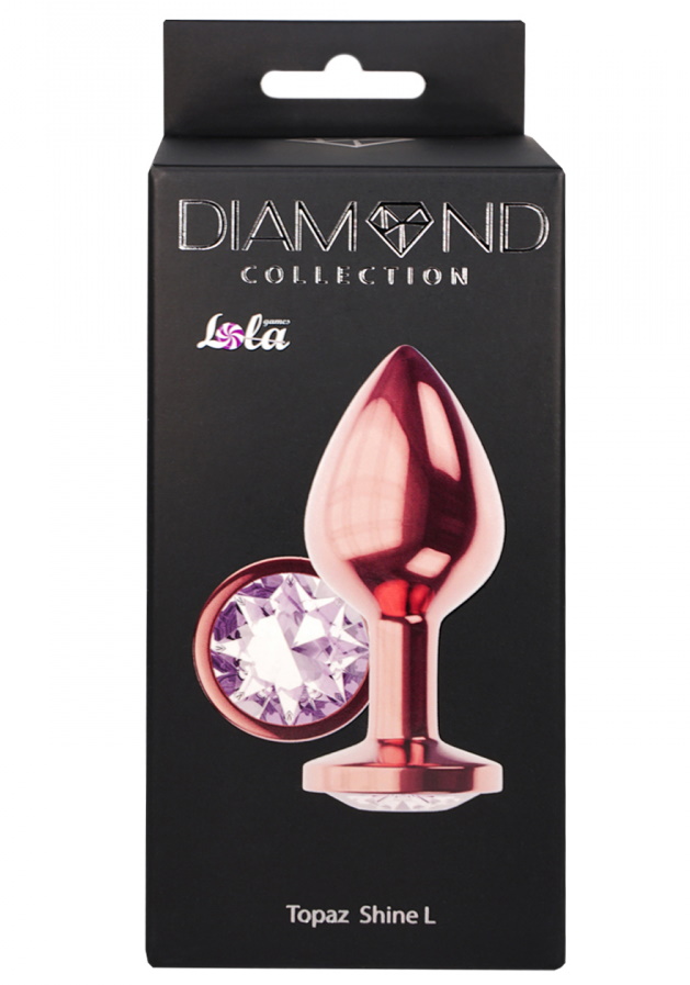 Изображение Lola Toys, Россия Анальная пробка Diamond Moonstone Shine L розовое золото