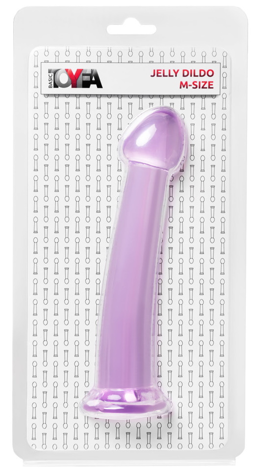 Фото TOYFA Basic Фиолетовый фаллоимитатор Jelly Dildo M Toyfa Basic 18 см