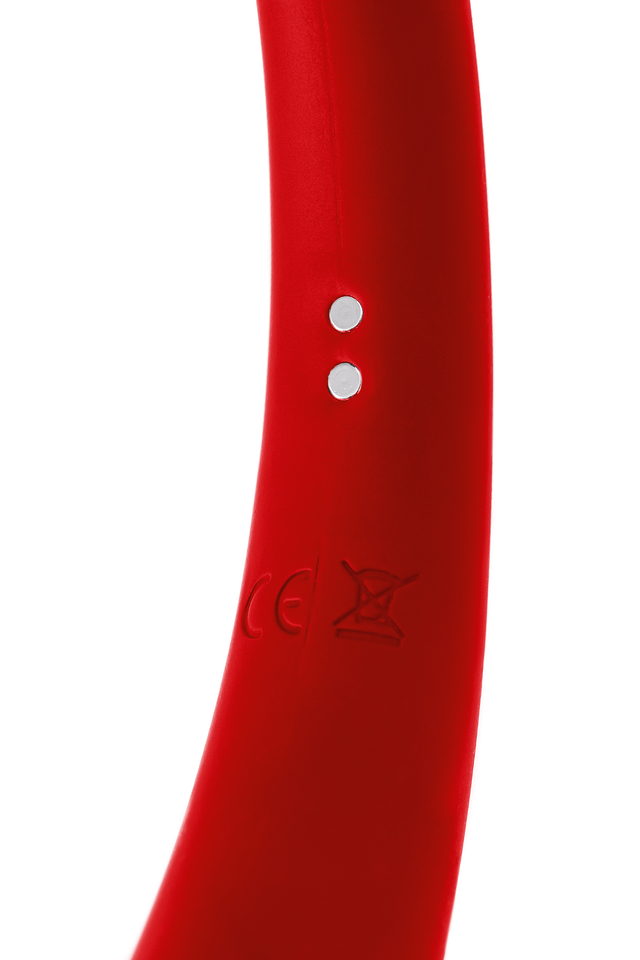 Изображение Toyfa, Китай Силиконовый двусторонний вибратор Black and Red by Toyfa