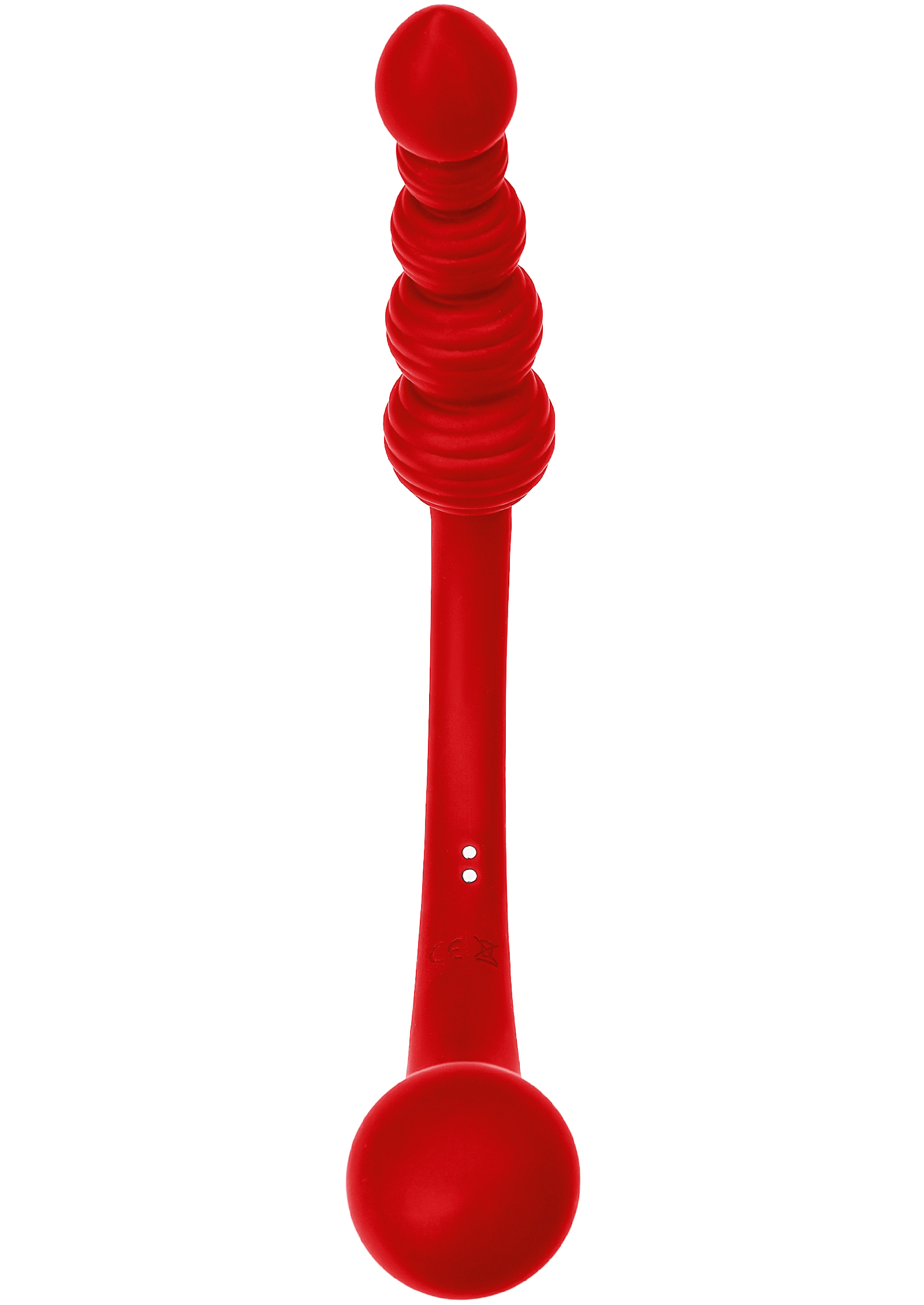 Изображение Toyfa, Китай Силиконовый двусторонний вибратор Black and Red by Toyfa