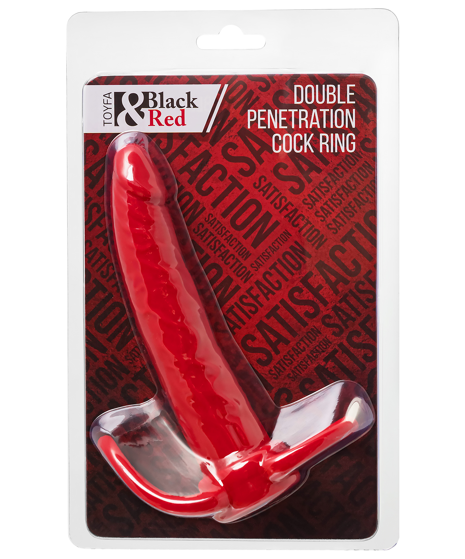 Фото Toyfa, Китай Насадка для двойного проникновения Black and Red by Toyfa 17 см красная
