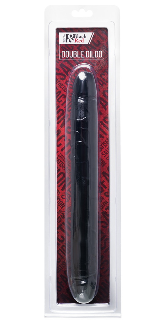 Изображение Black & Red by TOYFA Двусторонний черный фаллоимитатор Black and Red Toyfa 31 см