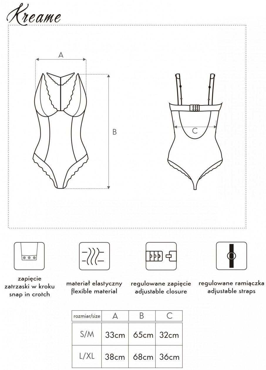 Фото Livia Corsetti Fashion, Польша Розовое полупрозрачное боди в горошек Kreame L/XL