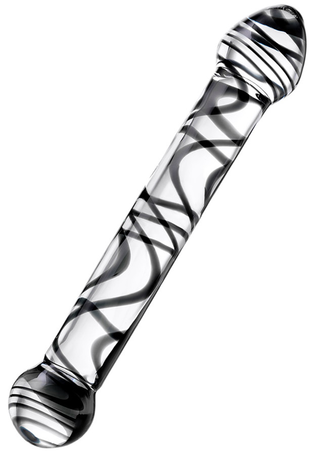Изображение Sexus Glass Двусторонний фаллос из стекла Sexus Glass 21 см
