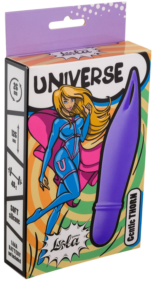 Фото Lola Toys, Россия Перезаряжаемый мини-вибростимулятор Universe Gentle Thorn Purple