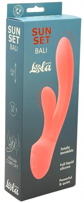 Фото Lola Toys, Россия Перезаряжаемый вибратор с клиторальным стимулятором Bali Sunset