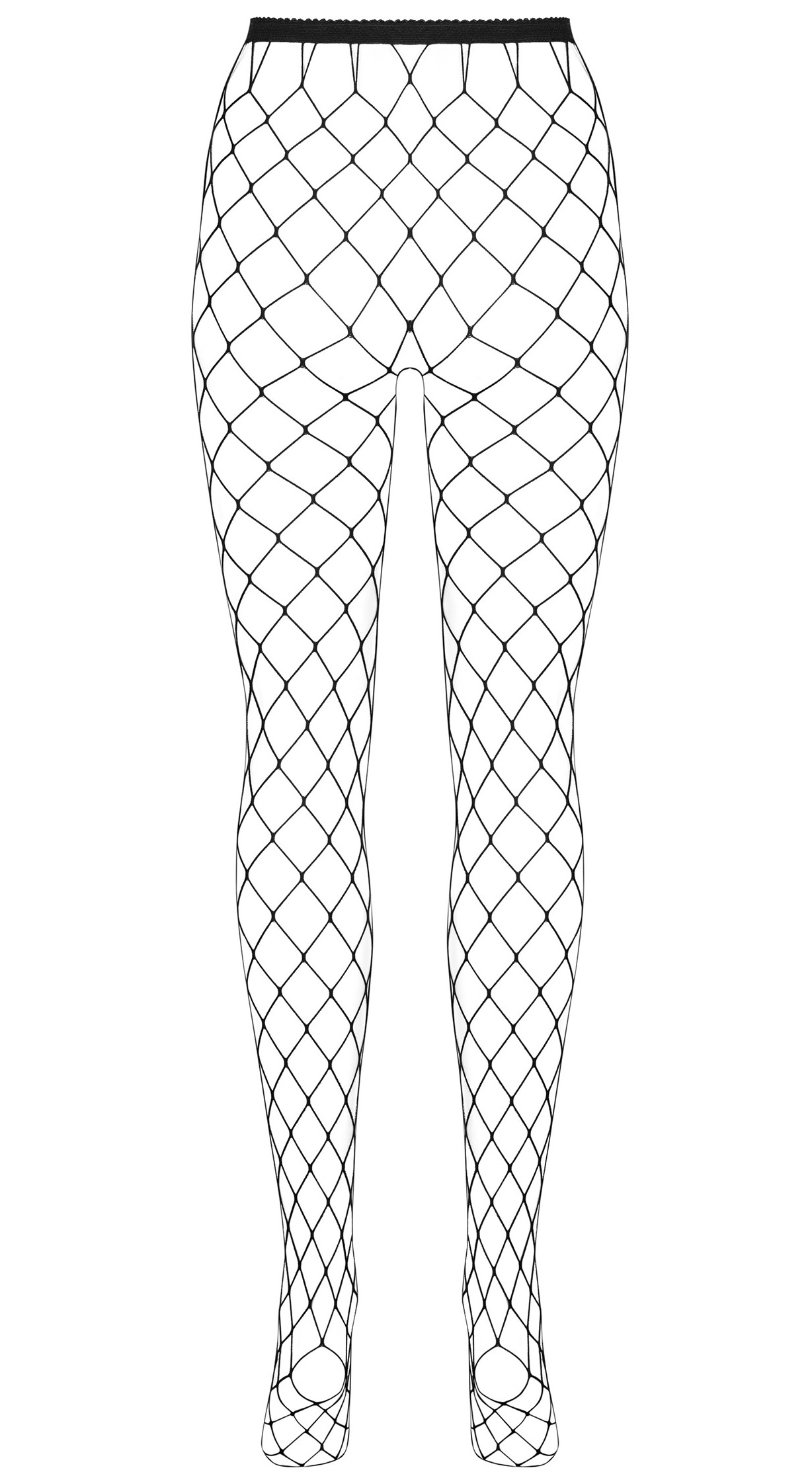 Фото Obsessive, Польша Сексуальные черные колготки в крупную сетку XL/XXL