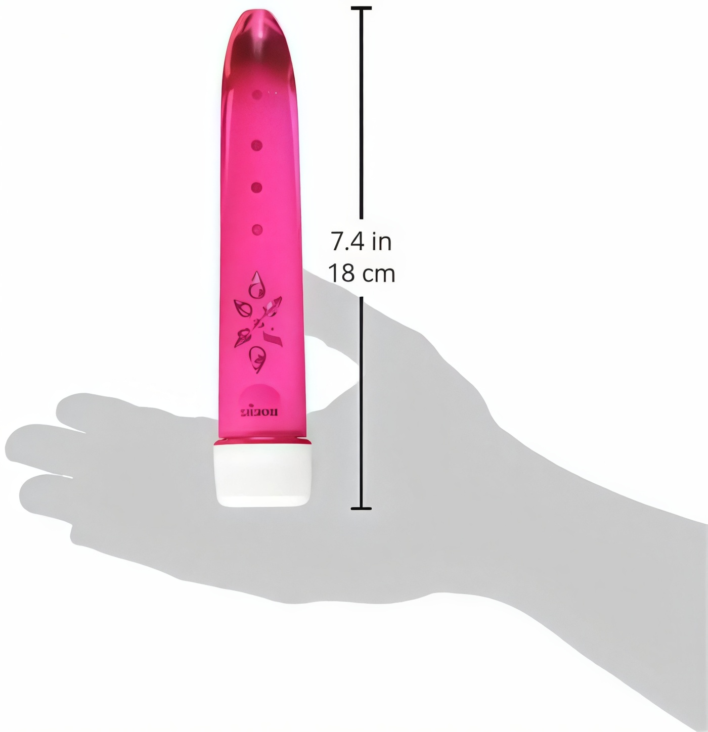 Фото Topco Sales Розовый вибратор со стразами Cristal 6x Vibe Rose 18 см