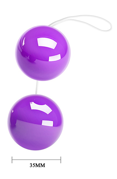 Изображение Baile, Китай Анально-вагинальные шарики Twins Ball фиолетовые