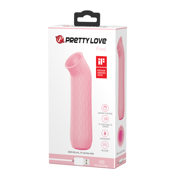 Фото Pretty Love, Китай Универсальный вакуумный стимулятор Pretty Love Ford персиковый ИМЕЕТ ДЕФЕКТ