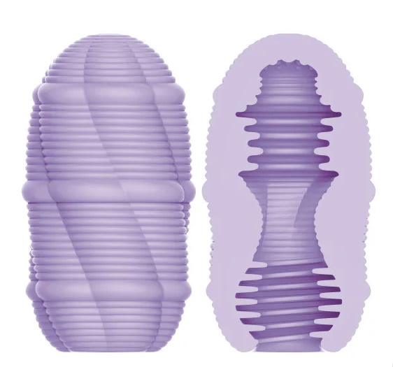 Фото Pretty Love, Китай Двустороннее яйцо-мастурбатор Pretty Love Smooth Stripes Cupid-X