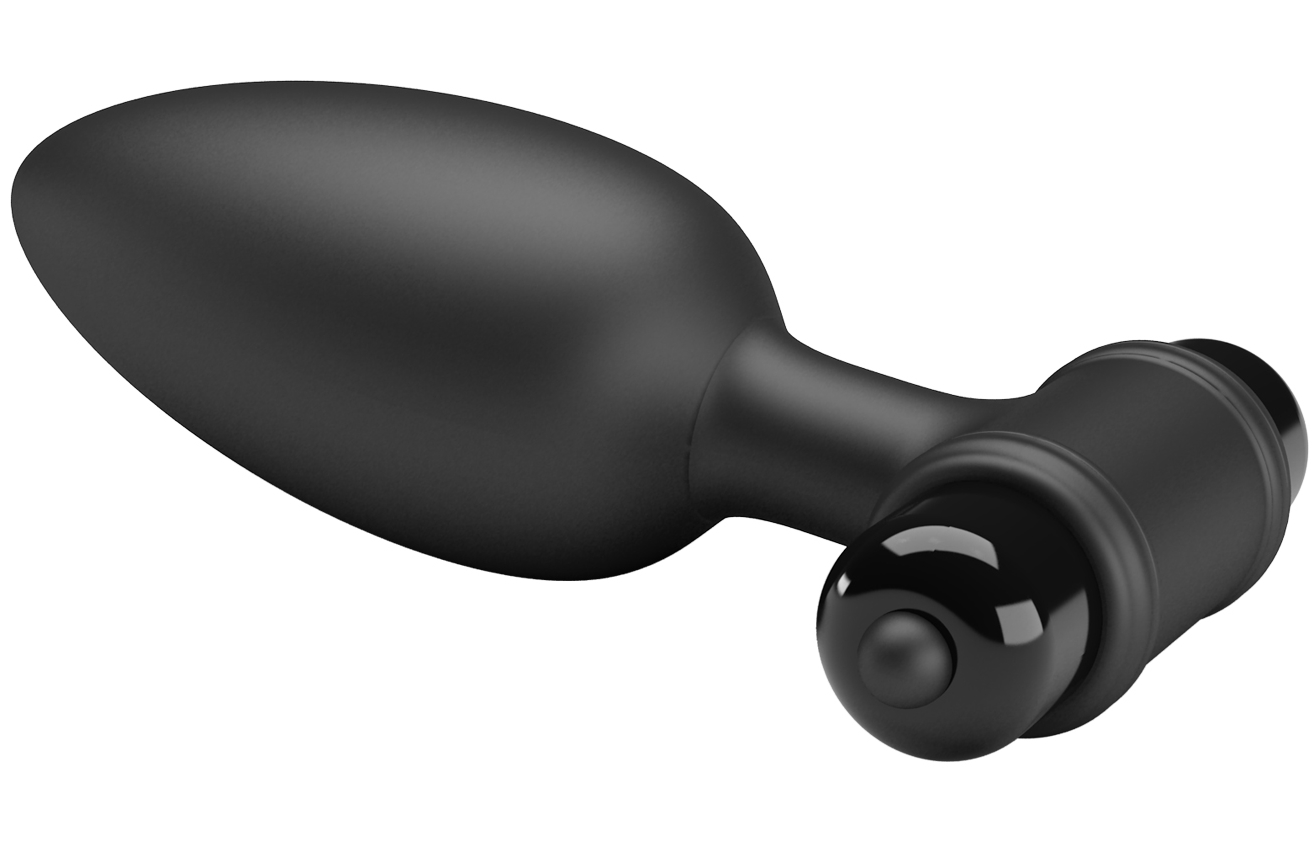 Фото Pretty Love Анальная втулка с вибрацией Pretty Love Vibra Butt Plug II черная