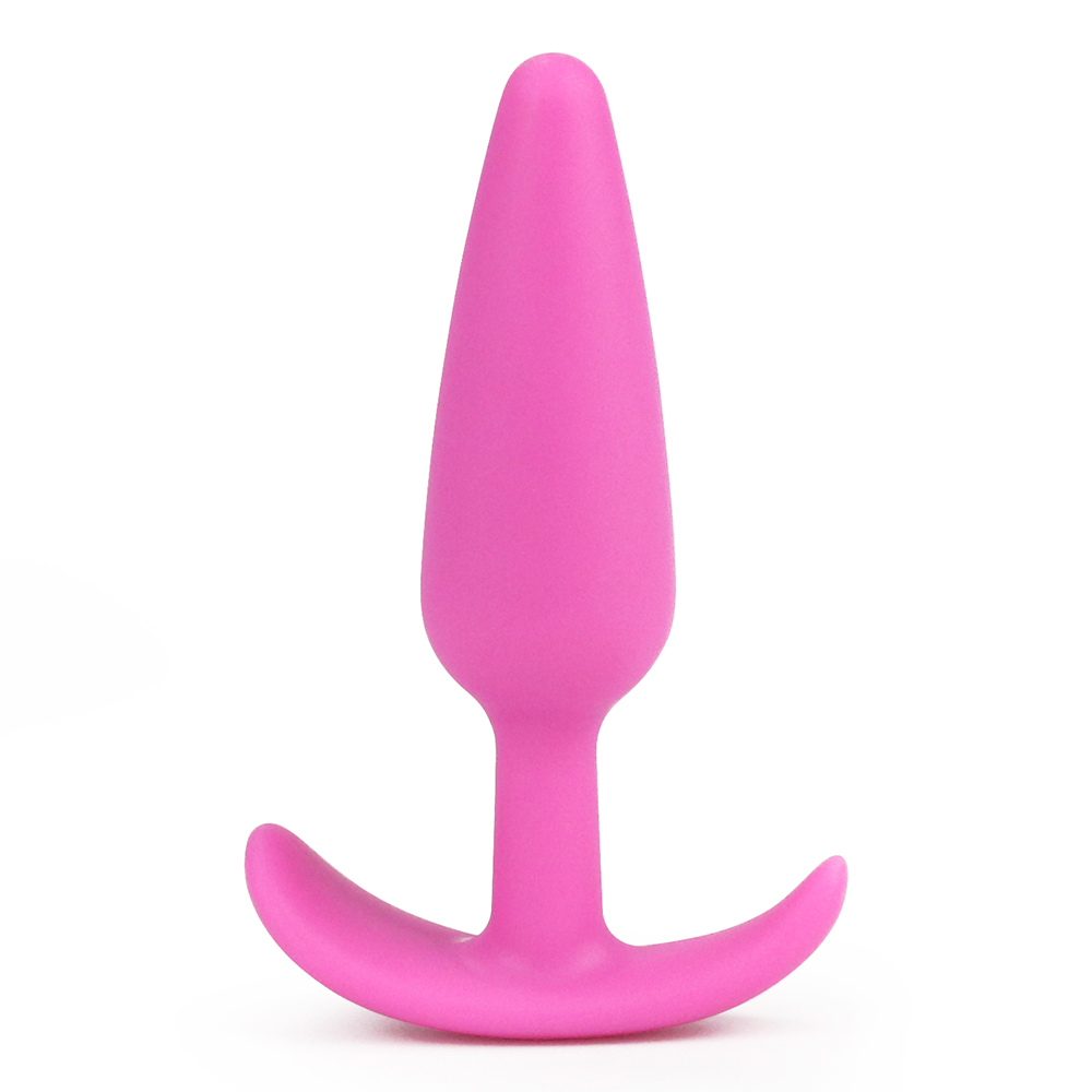 Фото Lovetoy, Китай Розовая силиконовая анальная пробка Lure Me Small