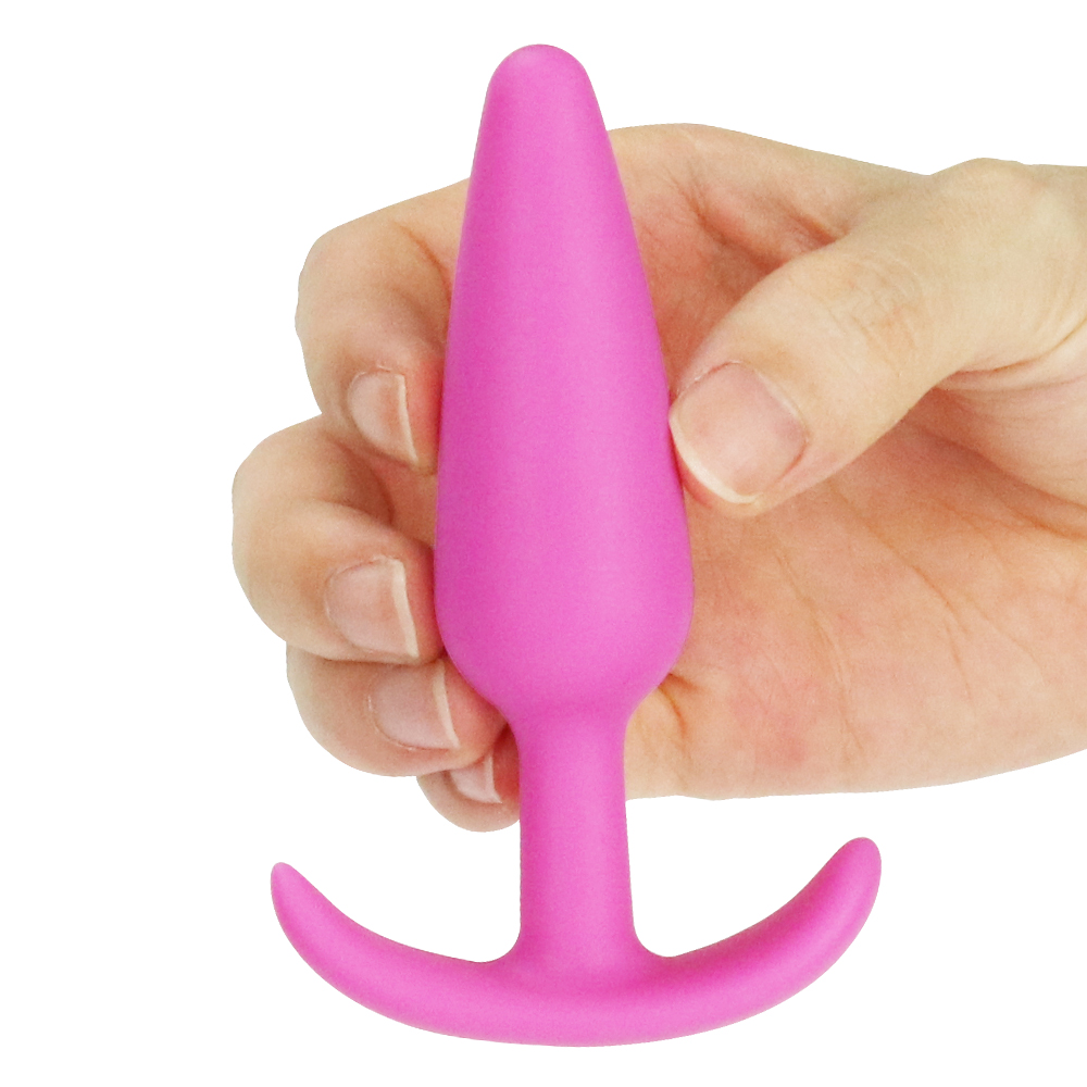 Фото Lovetoy, Китай Розовая силиконовая анальная пробка Lure Me Small