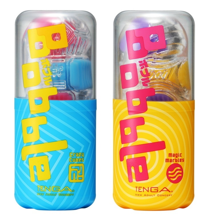 Фото Tenga, Япония Tenga Bobble Crazy Cubes - Мастурбатор нереалистичный, 14 см (прозрачный)
