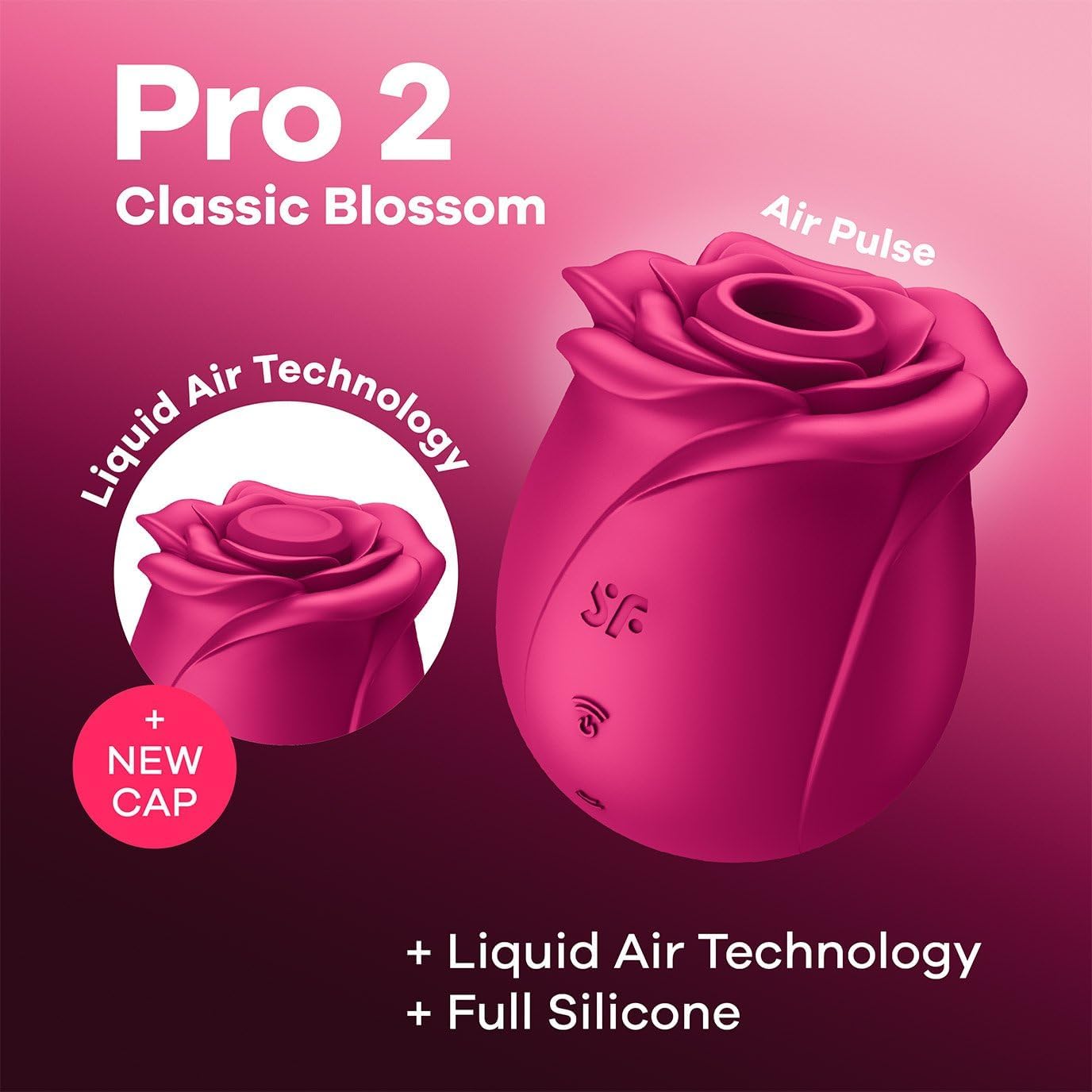 Фото Satisfyer, Германия Вакуумно-волновой бесконтактный стимулятор Satisfyer Pro 2 Classic Blossom