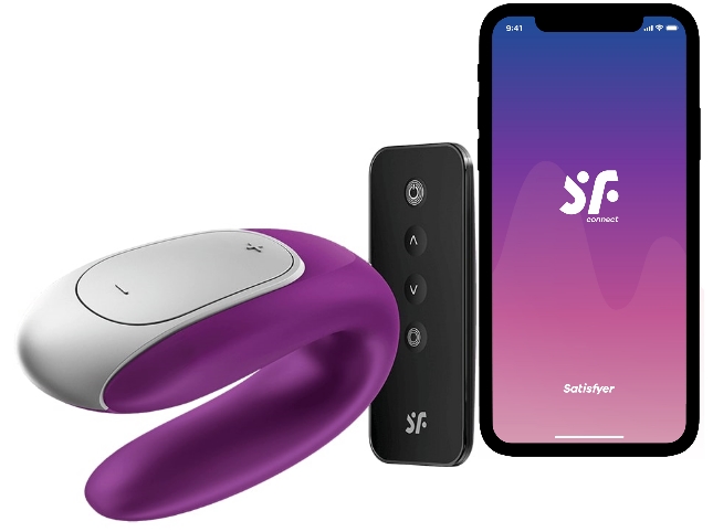 Фото Satisfyer, Германия Смарт-стимулятор для пар Satisfyer Double Fun фиолетовый