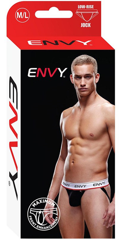 Изображение  Мужские трусы-джоки на широкой резинке Envy черные M/L