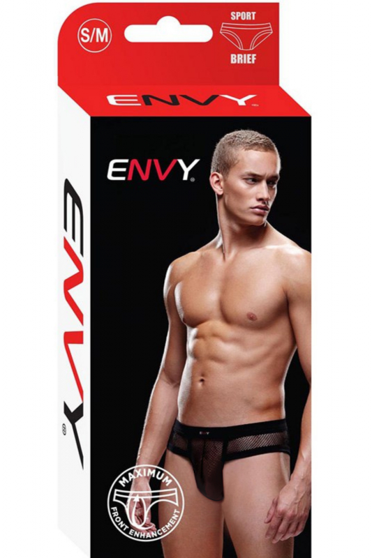 Фото  Мужские трусы-брифы Envy черные S/M