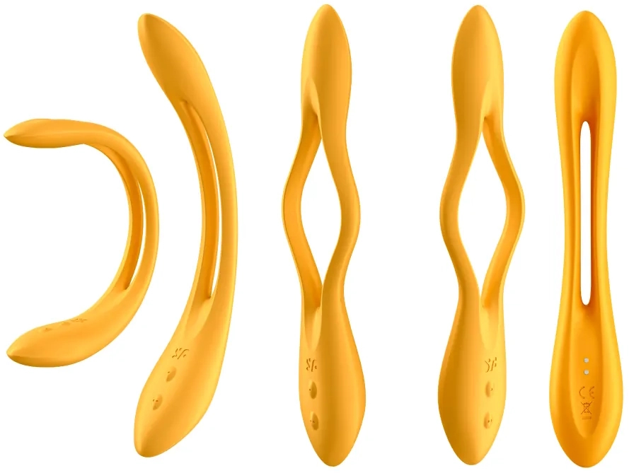 Изображение Satisfyer, Германия Многофункциональный вибратор для пар с гибкой основой Satisfyer Elastic Joy Dark Yellow