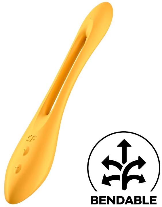 Изображение Satisfyer, Германия Многофункциональный вибратор для пар с гибкой основой Satisfyer Elastic Joy Dark Yellow