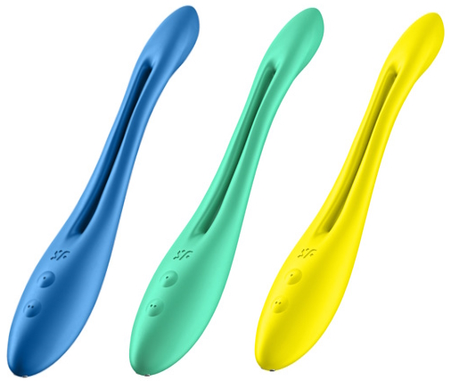 Фото Satisfyer, Германия Многофункциональный вибратор для пар с гибкой основой Satisfyer Elastic Game Light Green