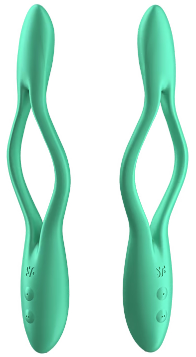 Фото Satisfyer, Германия Многофункциональный вибратор для пар с гибкой основой Satisfyer Elastic Game Light Green