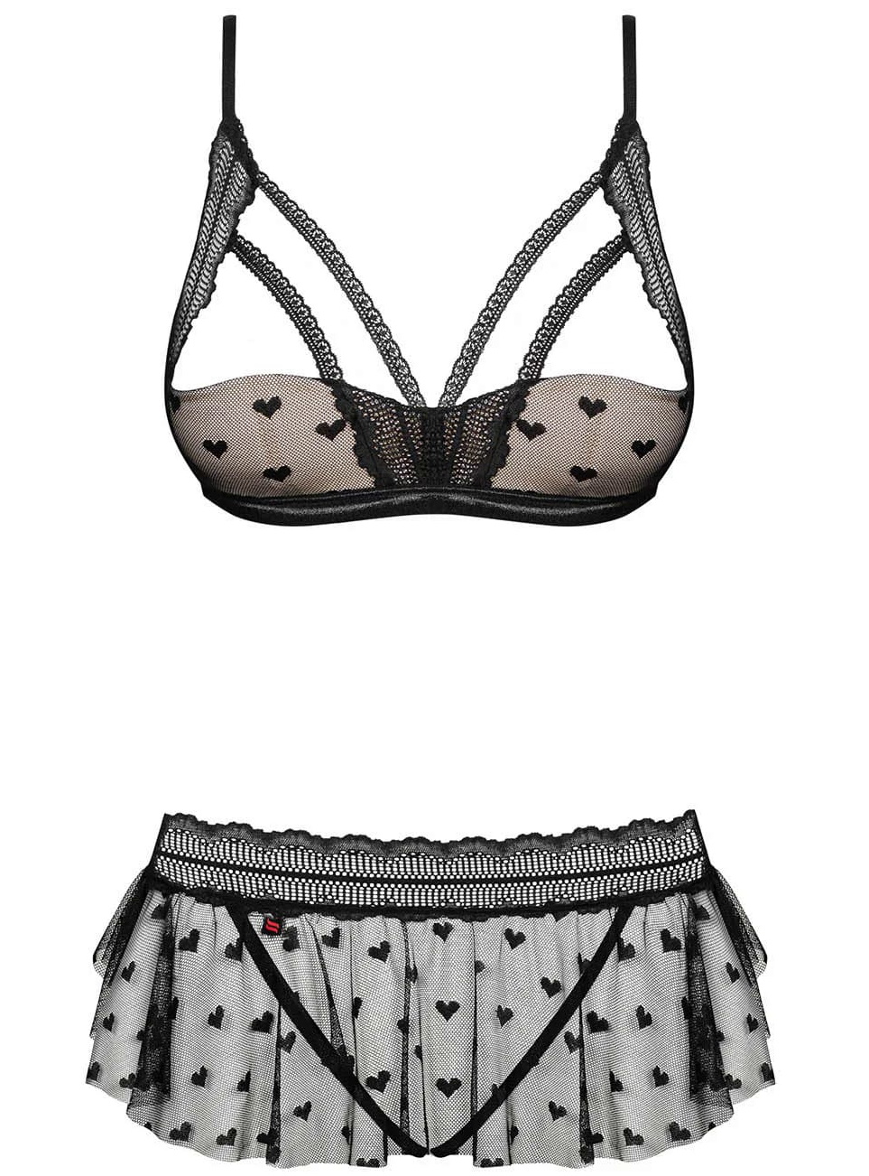 Фото Obsessive, Польша Пикантный комплект белья Heartia S/M