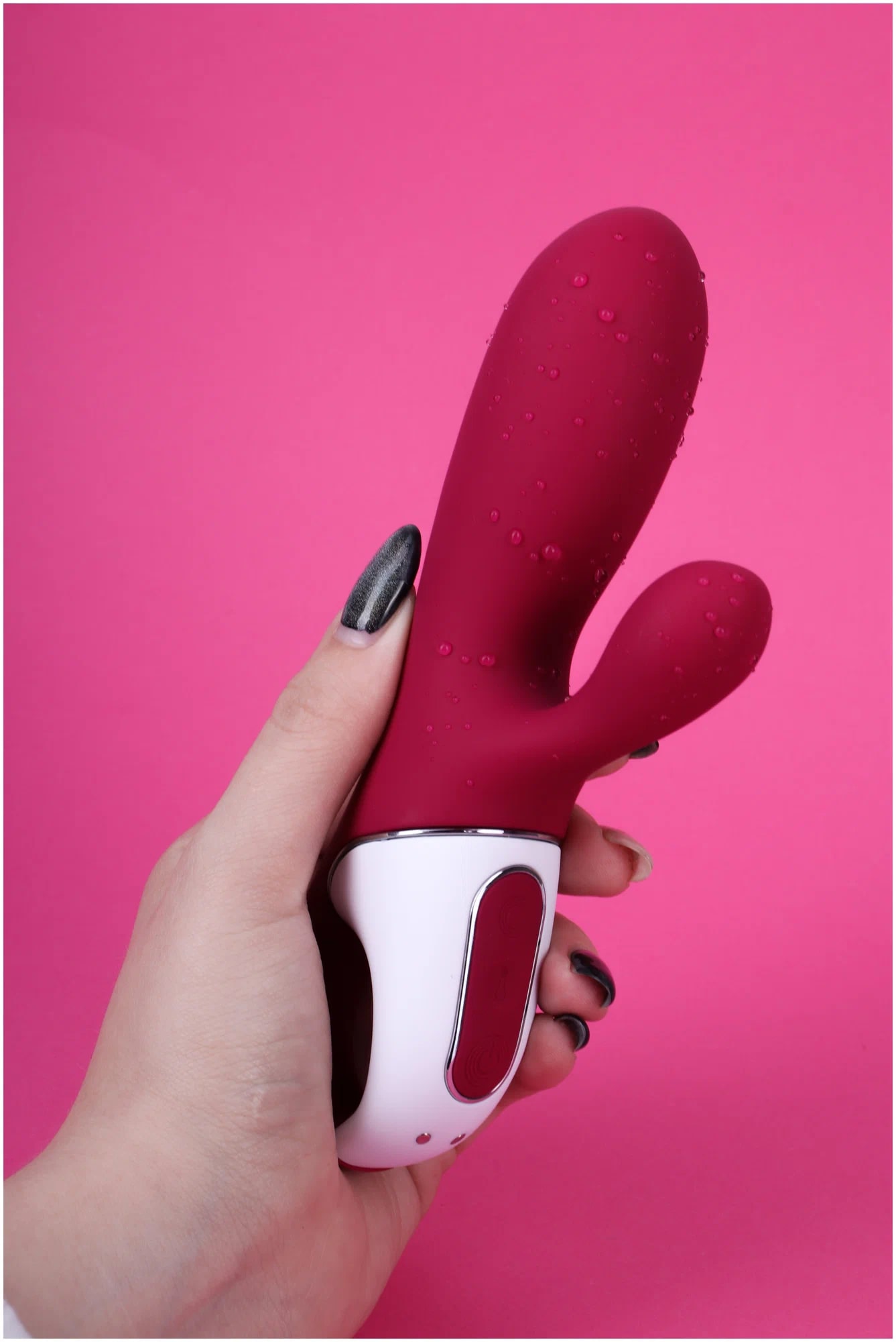 Фото Satisfyer, Германия Смарт-вибратор для точки G с клиторальным стимулятором и функцией подогрева Satisfyer Hot Bunny