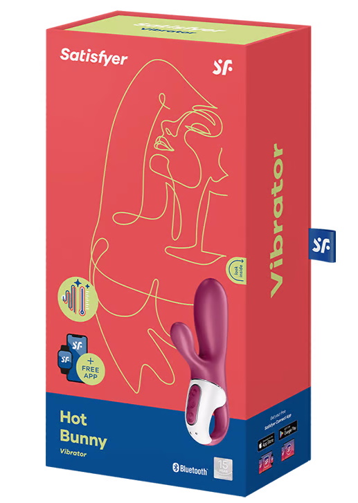 Фото Satisfyer, Германия Смарт-вибратор для точки G с клиторальным стимулятором и функцией подогрева Satisfyer Hot Bunny